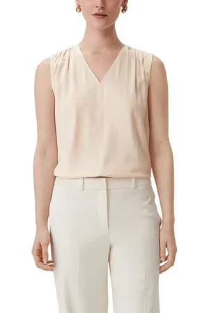 Comma, Blouses Sleeveless Beige