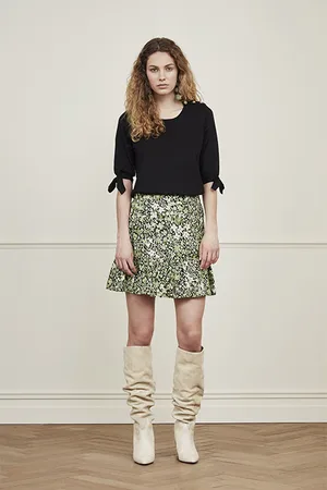 Fabienne Chapot Tilly Skirt Black/moss