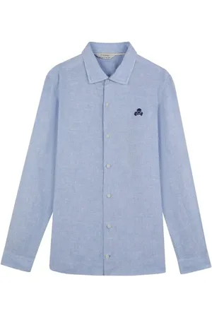 SCALPERS Se Linen Shirt Kids Blue