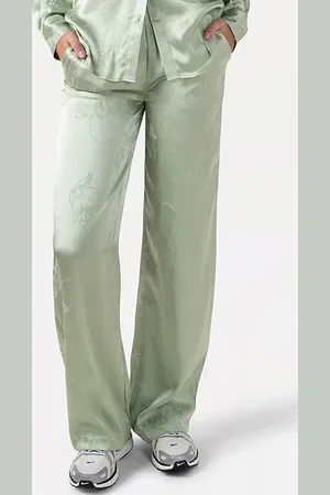 ANOTHER LABEL Minou Pants Smoke Green
