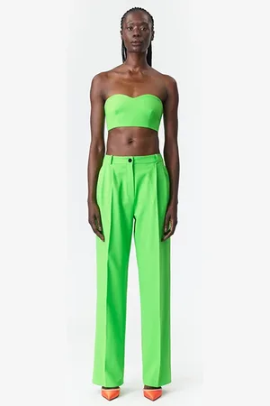 Marcell Von Berlin Strapless Bustier Top Apple Green