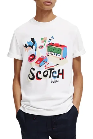 Scotch&Soda Day To Night Aw T-shirt White