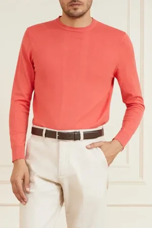 Guess GUESS Essential Garment Spiced Sweater Salmon
