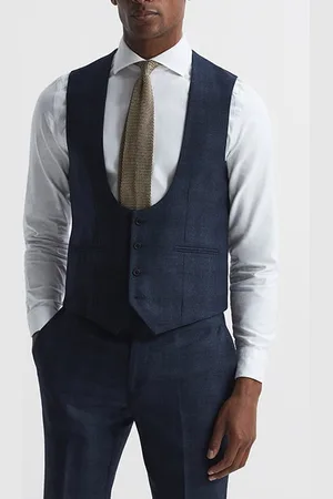 Reiss Ancroft Waistcoat Navy