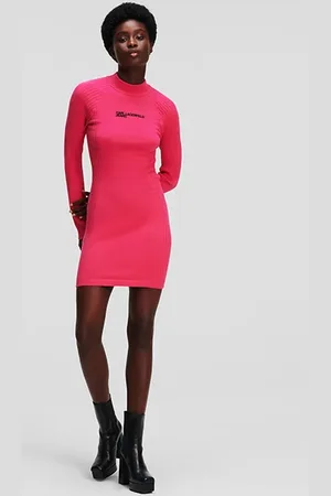 Karl Lagerfeld Klj Lslv Knitted Dress Cabaret