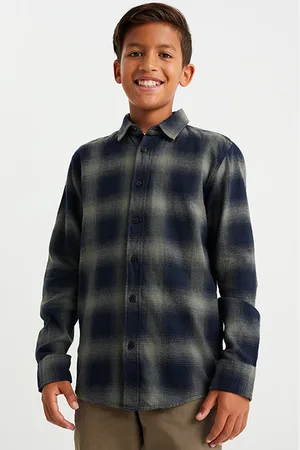 WE Fashion Shirt Green Blue