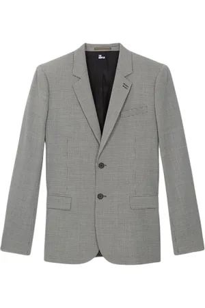 The Kooples Fit Suit Jacket Ecru Black