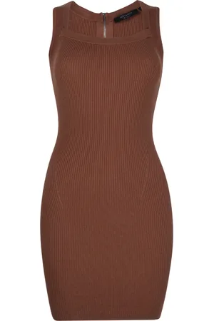 AllSaints Bardi Mini Dress Sunset Orange