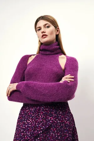 Dante 6 Yalena Halter Knit Sweater Berry Fizz
