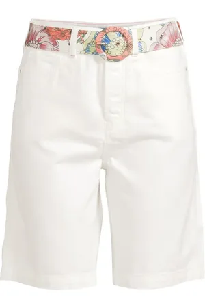 Scotch&Soda The Cruise High Rise Mid Thigh Short — White Beach