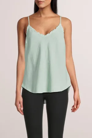 Bella Dahl Frayed Cami Oasis Green
