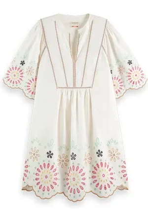 Scotch&Soda Broderie Mini Dress Vanilla White