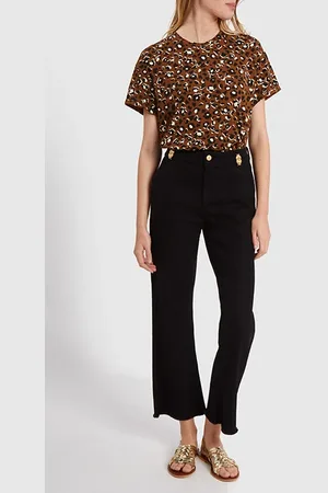 ICODE Camel Leopard Print T-shirt