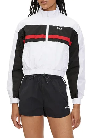 Fila Lubu Cropped Track Jacket Bright White-black