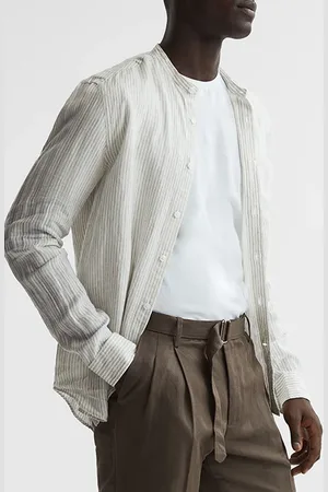 Reiss Ocean Casual Shirt Oatmeal/white