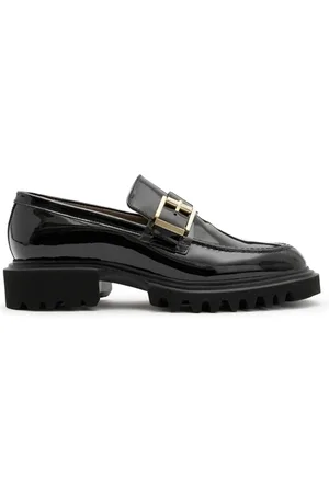 AllSaints Emily Patent Loafer Black