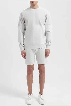 Wahts Sullivan | Jersey PiquÉ Crewneck Sweater Light Grey