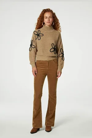 Fabienne Chapot Eva Flare Trousers Toffee