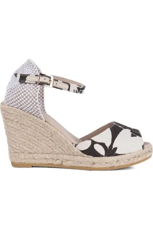 LK Bennett Ophra Espadrilles Black/white