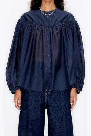 Bimba y Lola Navy Blue Boxy Shirt