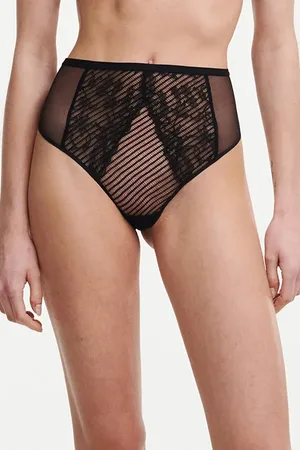 Chantelle Co Bo. Thong Std High W. Txture-black