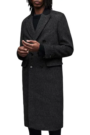 AllSaints Tribeca Coat Charcoal