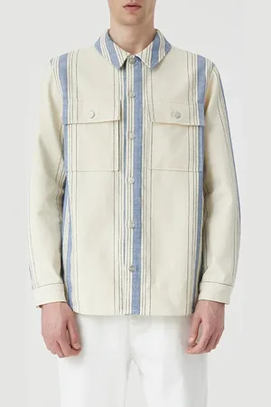 Closed Utility Shirt W/ Elbow Patches Shirts & Blouses Ecru