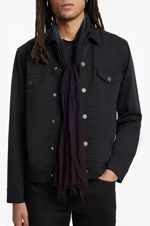John Varvatos Ombre Brush Jacquard Scarf Amethyst