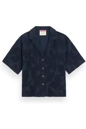 Scotch&Soda Jacquard Toweling Camp Shirt Night