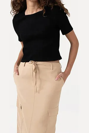 ANOTHER LABEL Elyne T-shirt Black