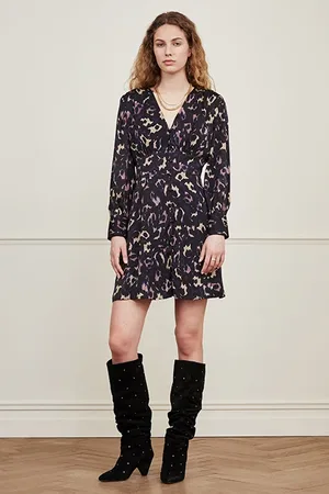 Fabienne Chapot Lynn Short Indi Dress Black/classy Camel