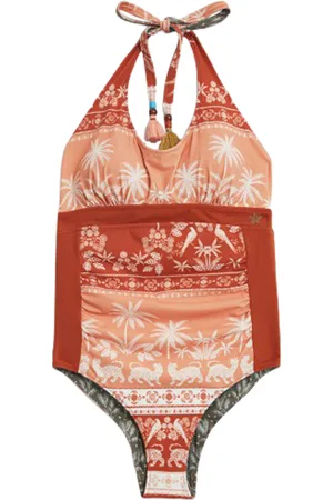 White Stuff California Reversible Swimsuit Orange