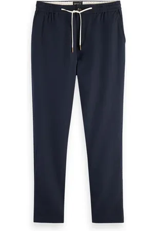 Scotch&Soda Warren - Cotton/linen Jogger Marine
