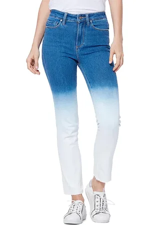 Paige Hoxton Slim Raw Hem Arctic Ombre