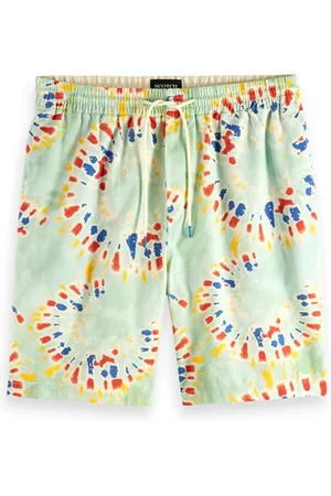 Scotch&Soda Fave- Printed Bermuda Short Mint Flower Tie Dye
