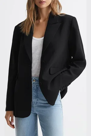 Reiss Luxe Blazer Black
