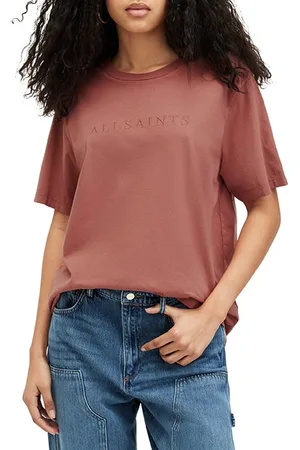 AllSaints Pippa Bf Tee Rich Pink
