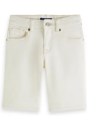 Scotch&Soda Strummer Slim Fit Short — Garment Dyed Colours Off White