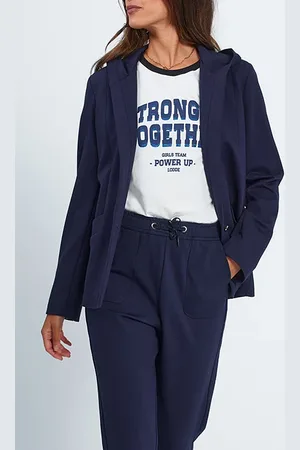 ICODE Navy Hooded Suit Jacket