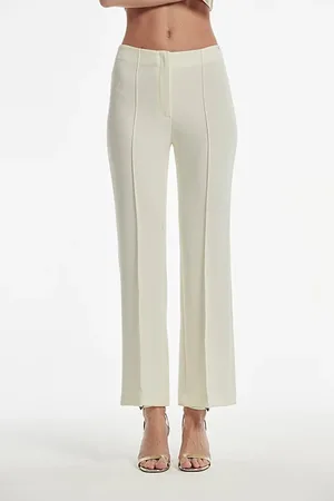 OKY Stretch Cotton Watson Trousers White