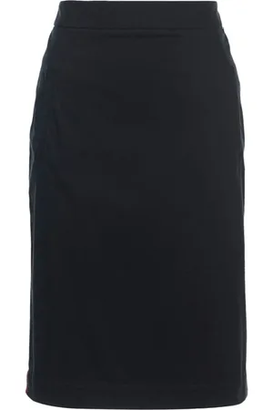 River Woods Skirt With Split And Tape Blue