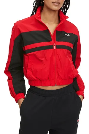 Fila Lubu Cropped Track Jacket True Red-black