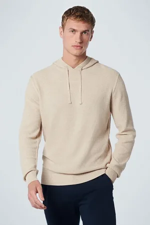 No Excess Pullover Hooded Jacquard Sand Melange