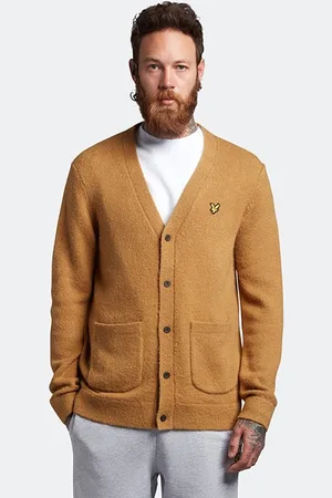 Lyle & Scott Brushed Cardigan Anniversary Gold