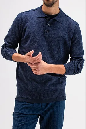 Butcher of Blue Lt Clifden Polo L/s Alaska Blue