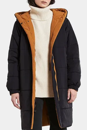 Didriksons Anna Rev Wns Parka Black/cayenne