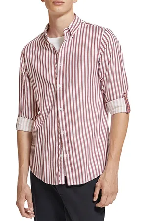 Scotch&Soda Regular Fit Striped Shirt Jam White Stripe