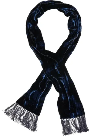 John Varvatos Washed Velvet Scarf Eclipse Hthr