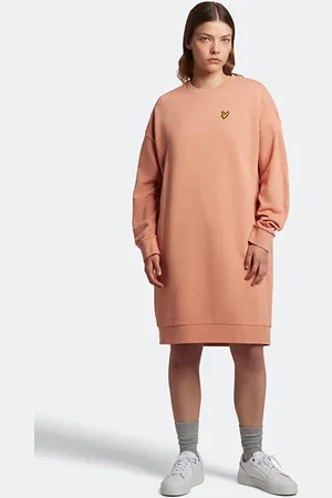Lyle & Scott Sweatshirt Dress W795 Dusty Peach