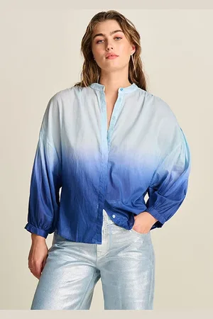POM Amsterdam Blouse - Faded Ink Blue Blue